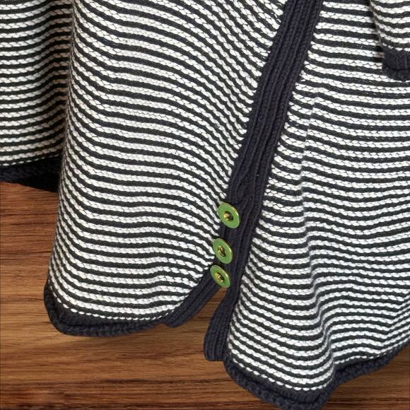 Soft Surroundings Sweater Tunic Sz 3X Navy Striped 3/4 Sleeve V-neck Nautical - Picture 6 of 11